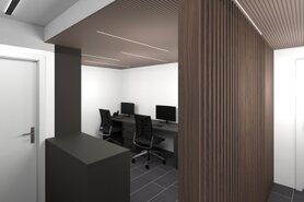 3D Visualisierungen Empfangsbereich einer kardiologischen Praxis